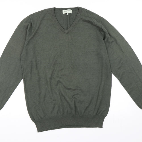 Greenwoods Mens Green   Pullover Jumper Size M