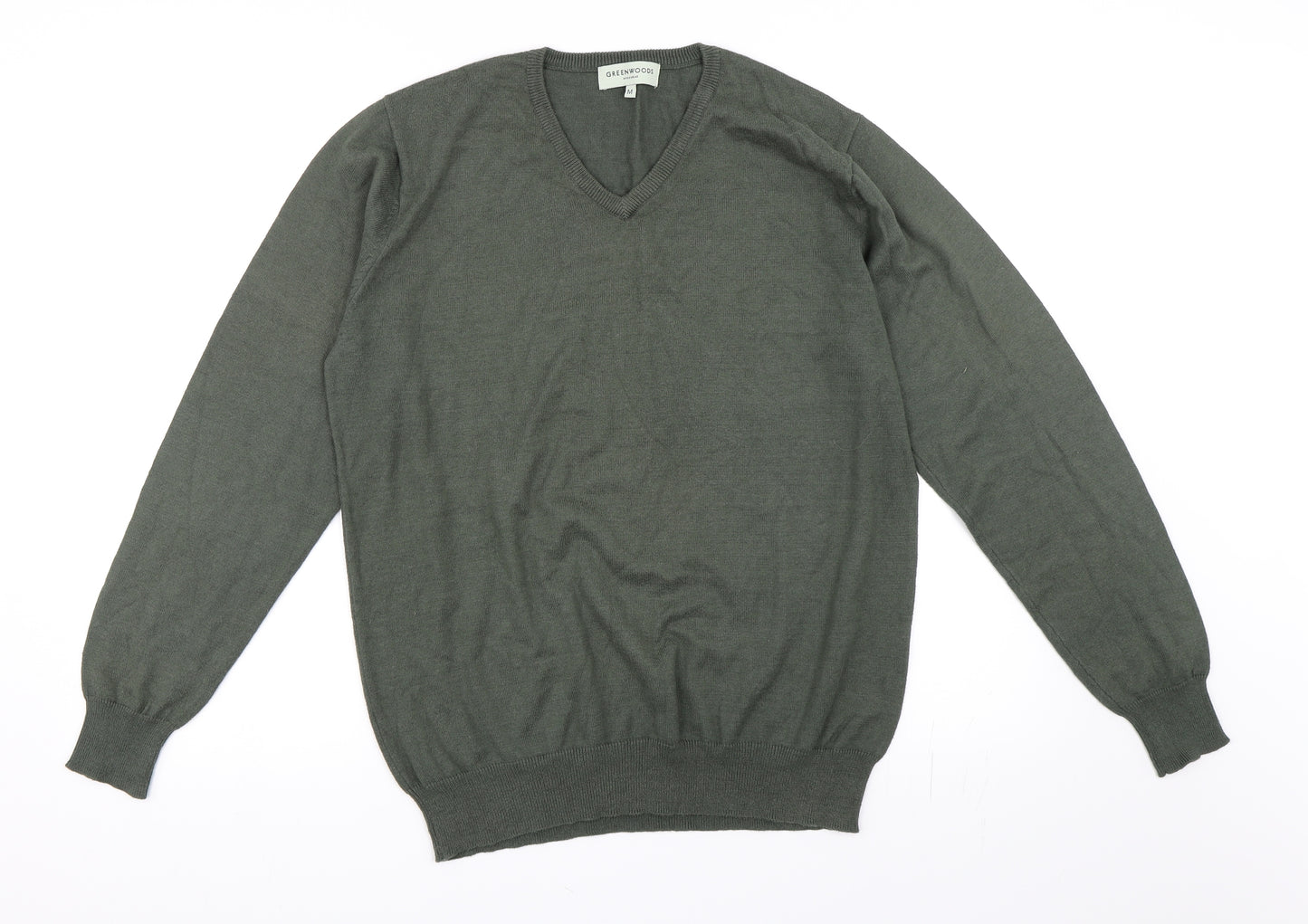 Greenwoods Mens Green   Pullover Jumper Size M