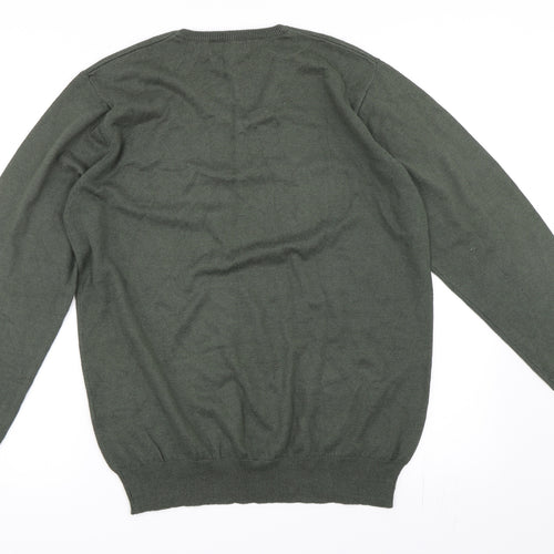 Greenwoods Mens Green   Pullover Jumper Size M
