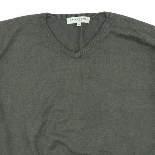 Greenwoods Mens Green   Pullover Jumper Size M