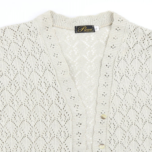 Pyari Womens Beige   Cardigan Jumper Size L