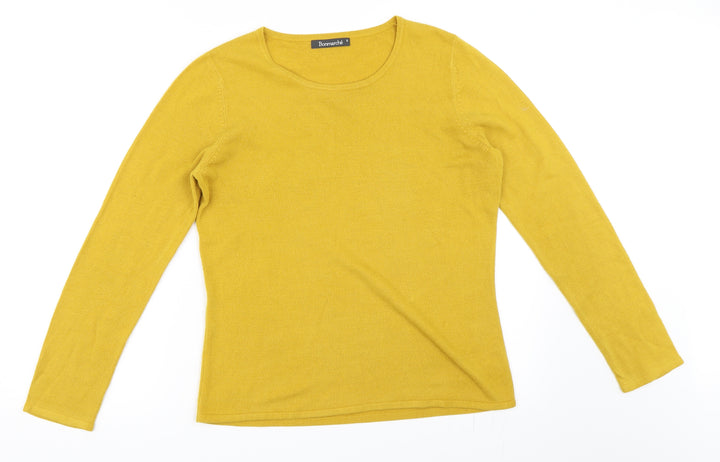 Bonmarché Womens Yellow   Pullover Jumper Size S
