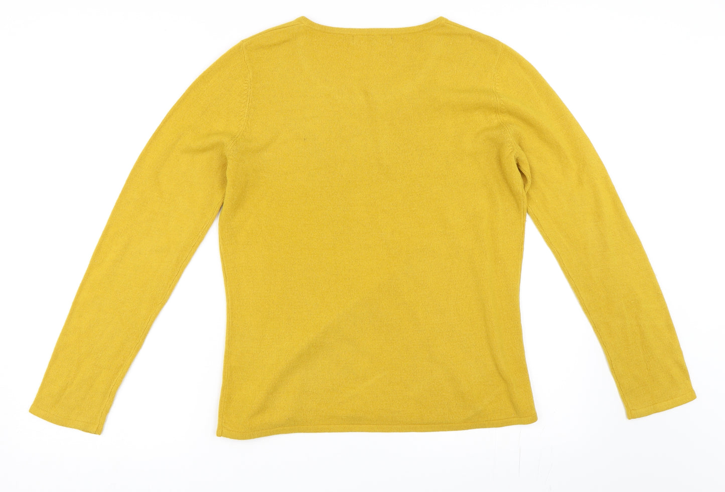 Bonmarché Womens Yellow   Pullover Jumper Size S