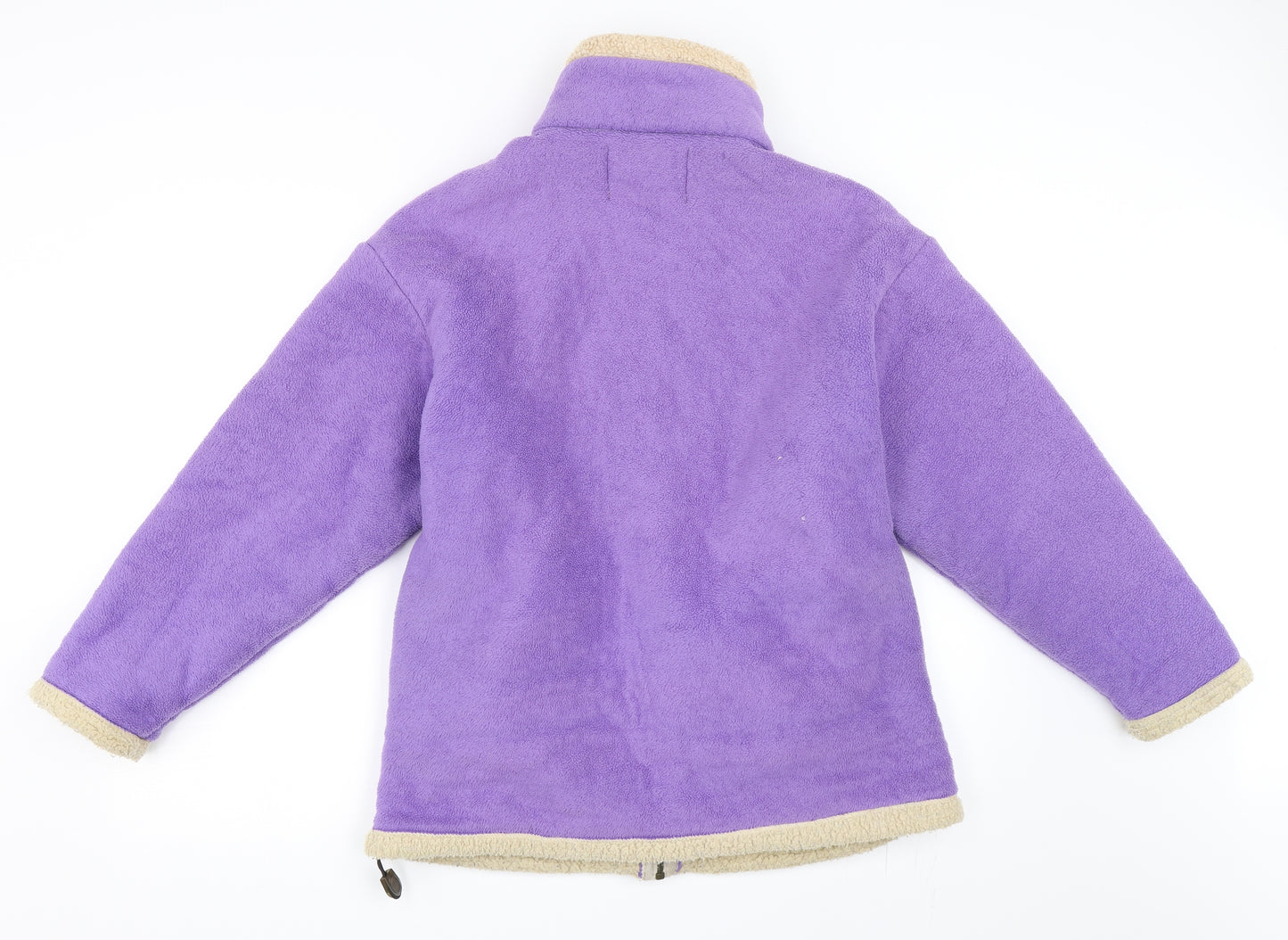 Shire Classics Womens Purple  Fleece Overcoat Coat Size S