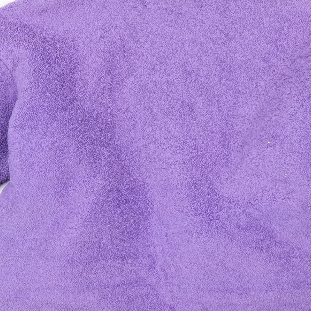 Shire Classics Womens Purple  Fleece Overcoat Coat Size S
