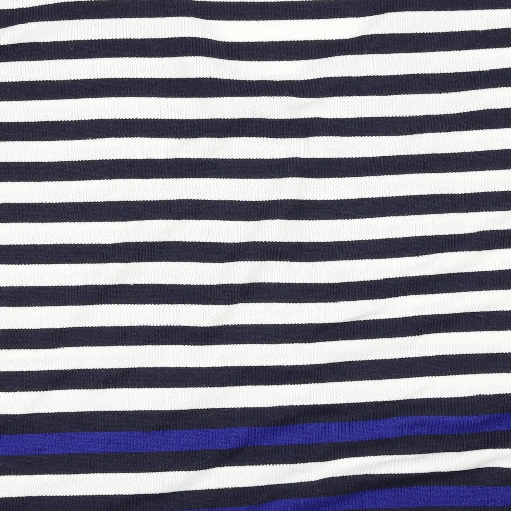 Marks and Spencer Womens Blue Striped  Pullover Jumper Size 20