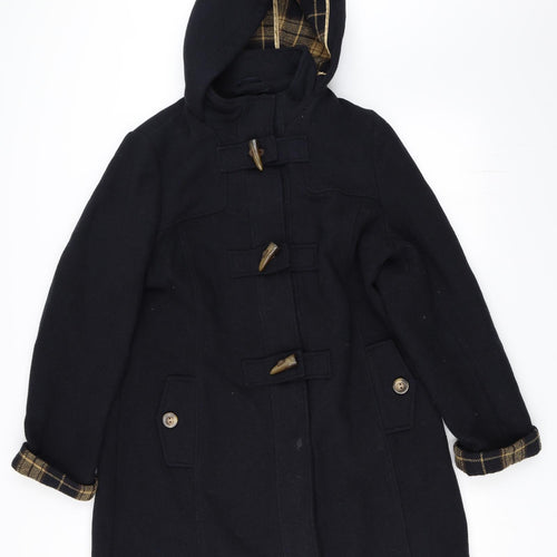 George Womens Black   Overcoat Coat Size 10