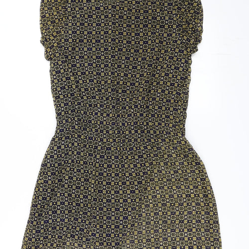 MELA LOVE LONDON Womens Blue Geometric  Shift  Size 12