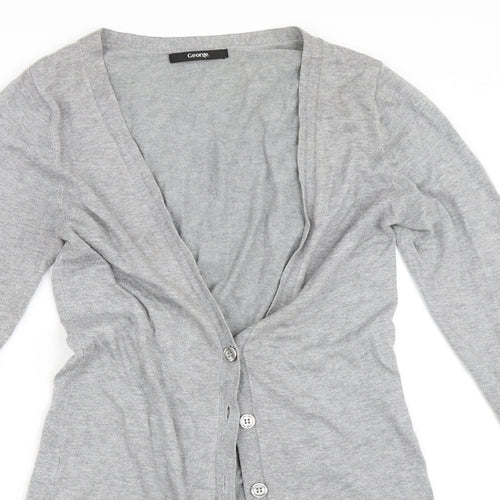 George Womens Grey   Cardigan Jumper Size 8