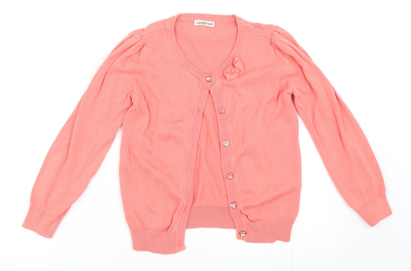 Ladybird Girls Pink   Cardigan Jumper Size 6-7 Years