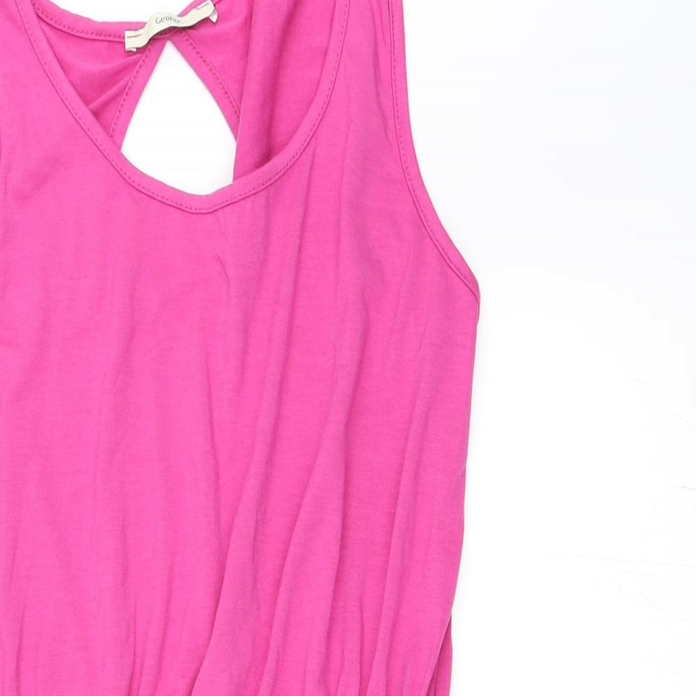 George Womens Pink   Skater Dress  Size 12