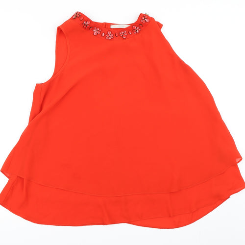 George Womens Red   Basic Blouse Size 12