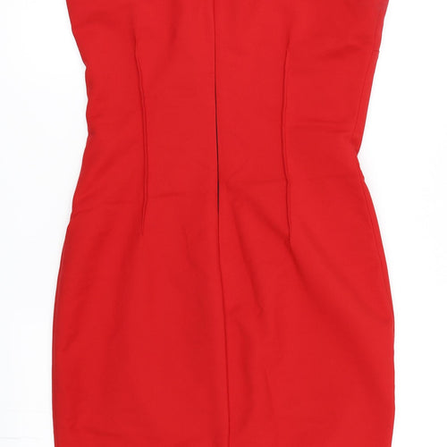 Zara Womens Red   Pencil Dress  Size M