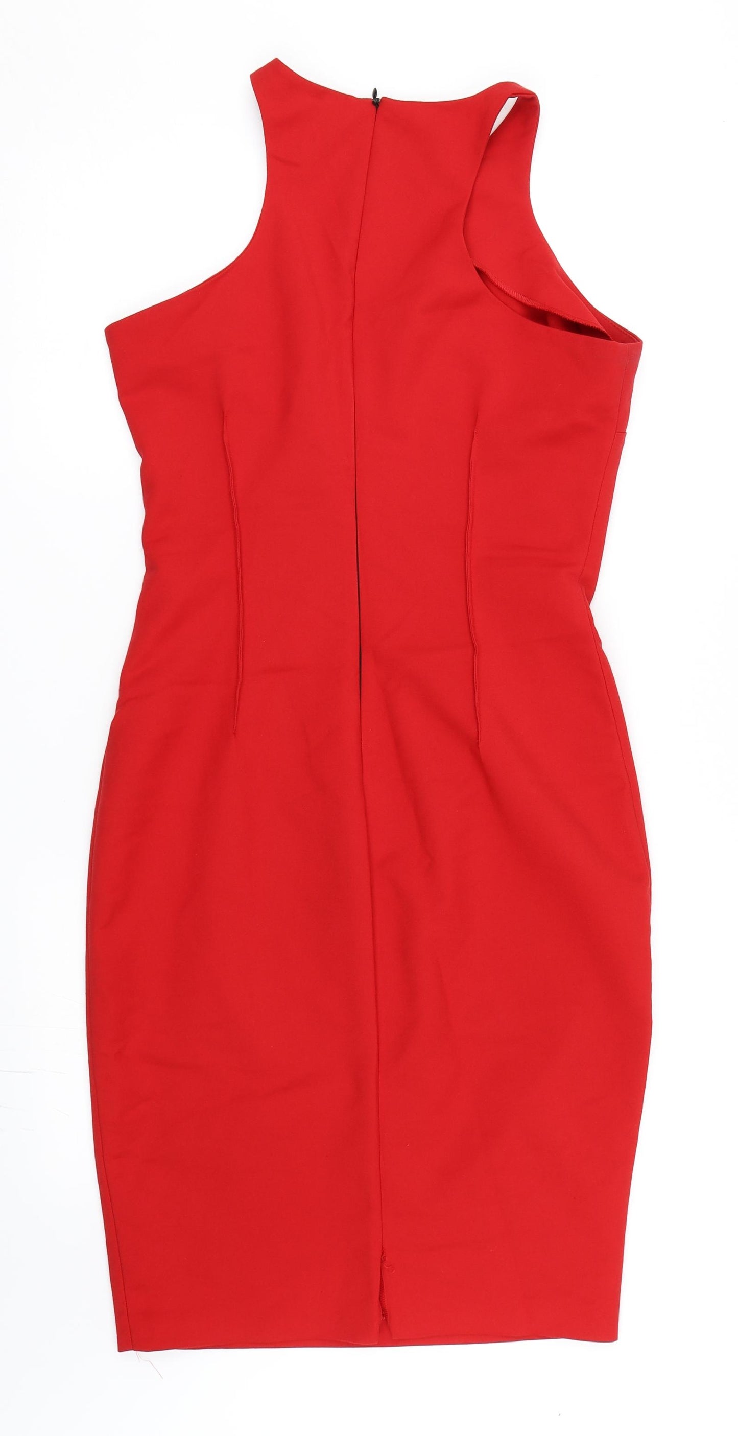 Zara Womens Red   Pencil Dress  Size M
