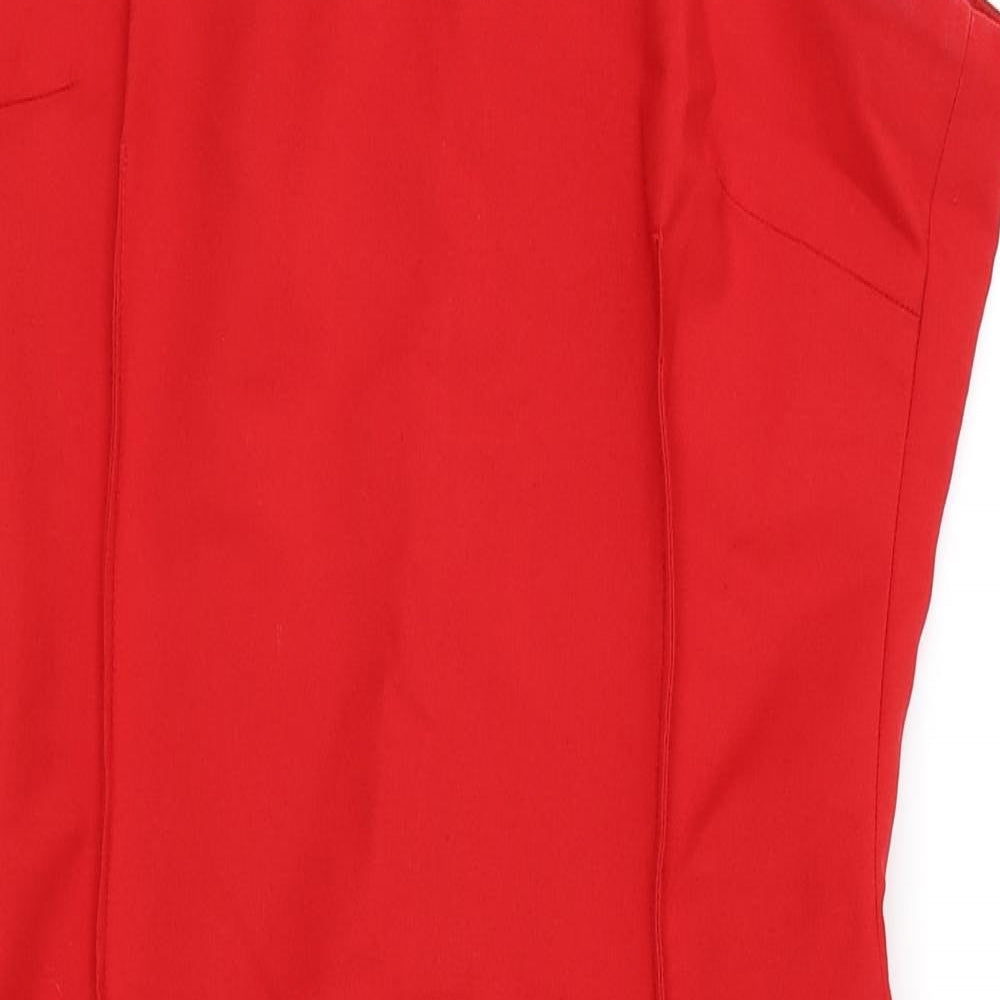 Zara Womens Red   Pencil Dress  Size M
