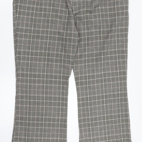 Dorothy Perkins Womens Multicoloured Check  Dress Pants Trousers Size 16 L29 in