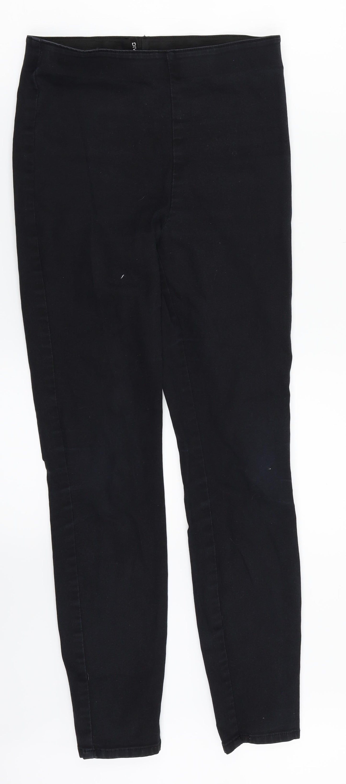 H&M Womens Black  Denim Jegging Jeans Size 8 L27 in