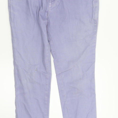 M&S Womens Purple  Denim Skinny Jeans Size 12 L28 in