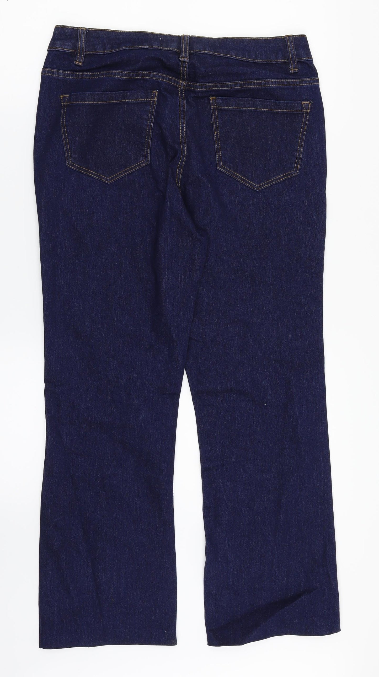 George Womens Blue  Denim Bootcut Jeans Size 12 L26 in