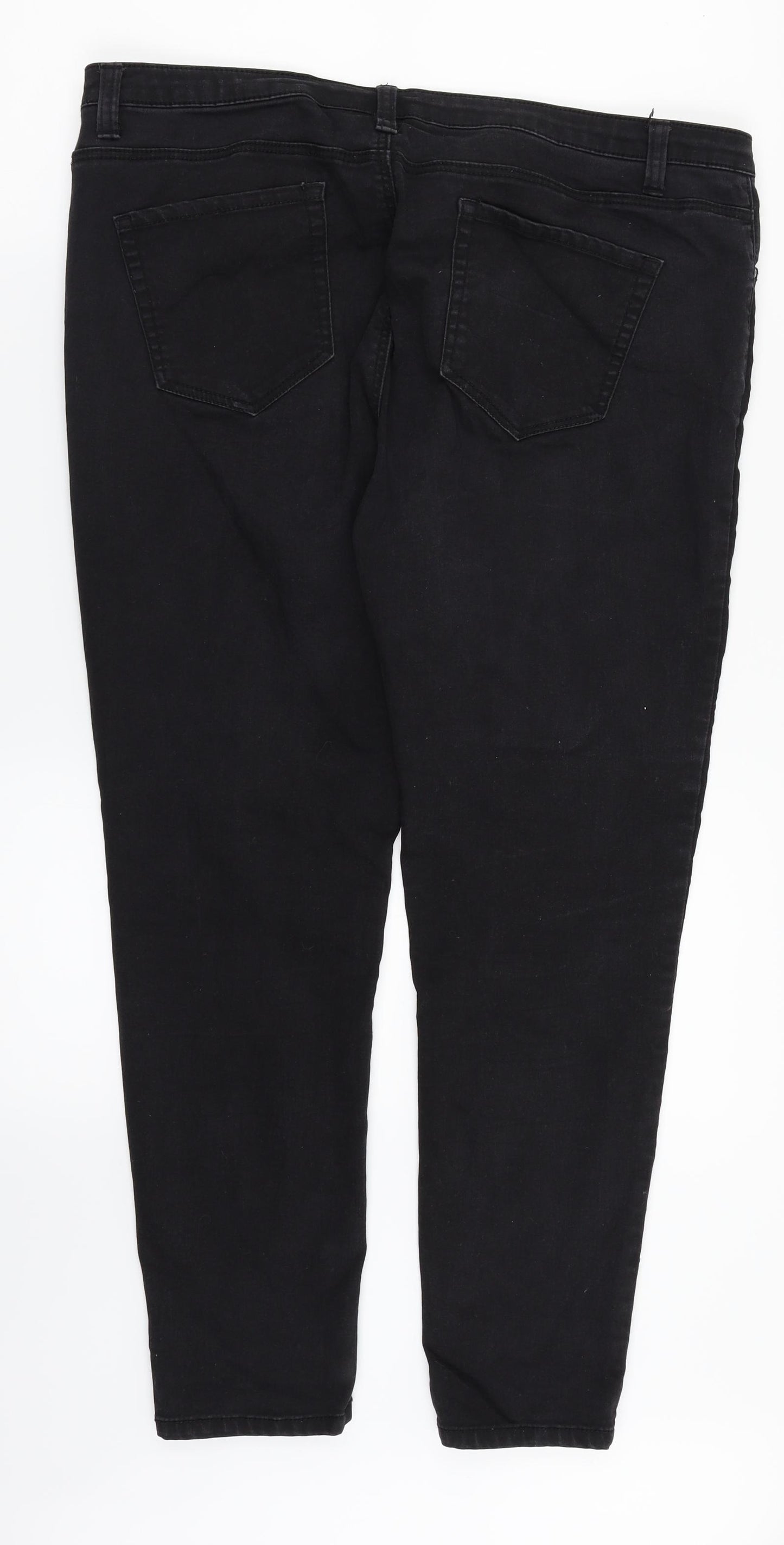 Denim. Co Womens Black  Denim Straight Jeans Size 18 L26 in