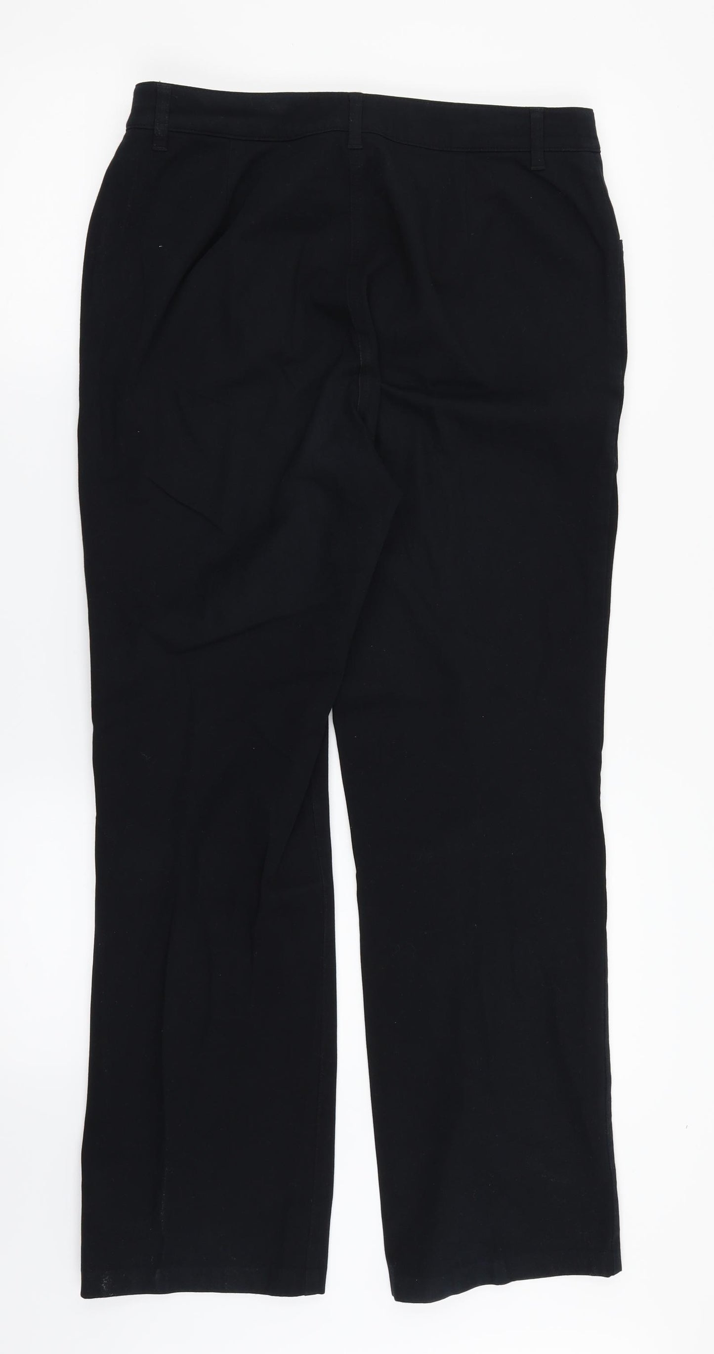 M&S Womens Black   Dress Pants Trousers Size 12 L28 in