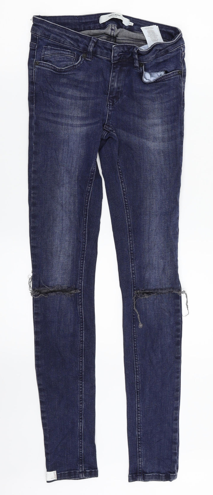 VERO MODA Womens Blue Denim Skinny Jeans Size 26 in L32 in