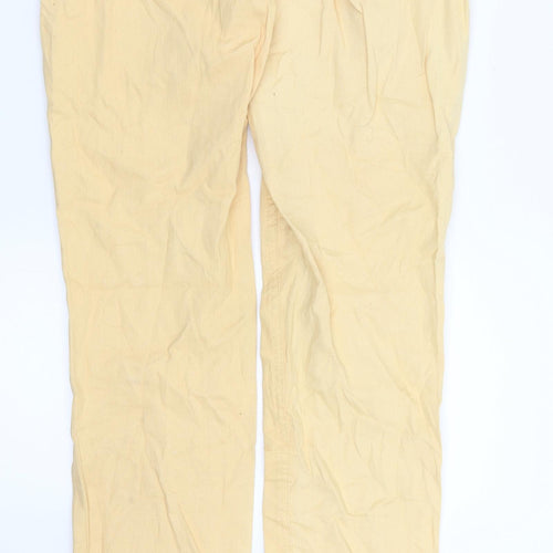 Ellos Womens Orange  Denim Straight Jeans Size 8 L31 in