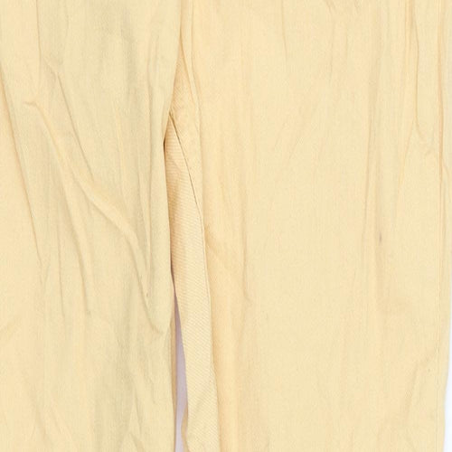 Ellos Womens Orange  Denim Straight Jeans Size 8 L31 in
