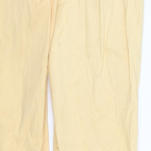 Ellos Womens Orange  Denim Straight Jeans Size 8 L31 in