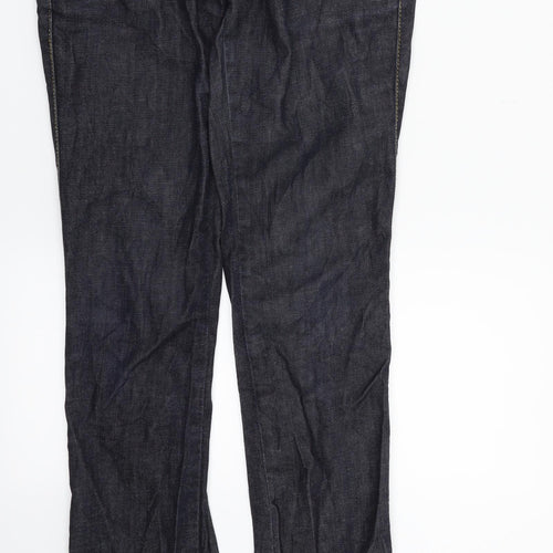 Gina Jeans Womens Blue  Denim Straight Jeans Size 27 in L34 in