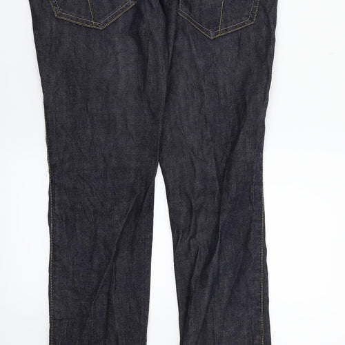 Gina Jeans Womens Blue  Denim Straight Jeans Size 27 in L34 in