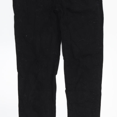 Pieces Womens Black  Denim Straight Jeans Size S L29 in