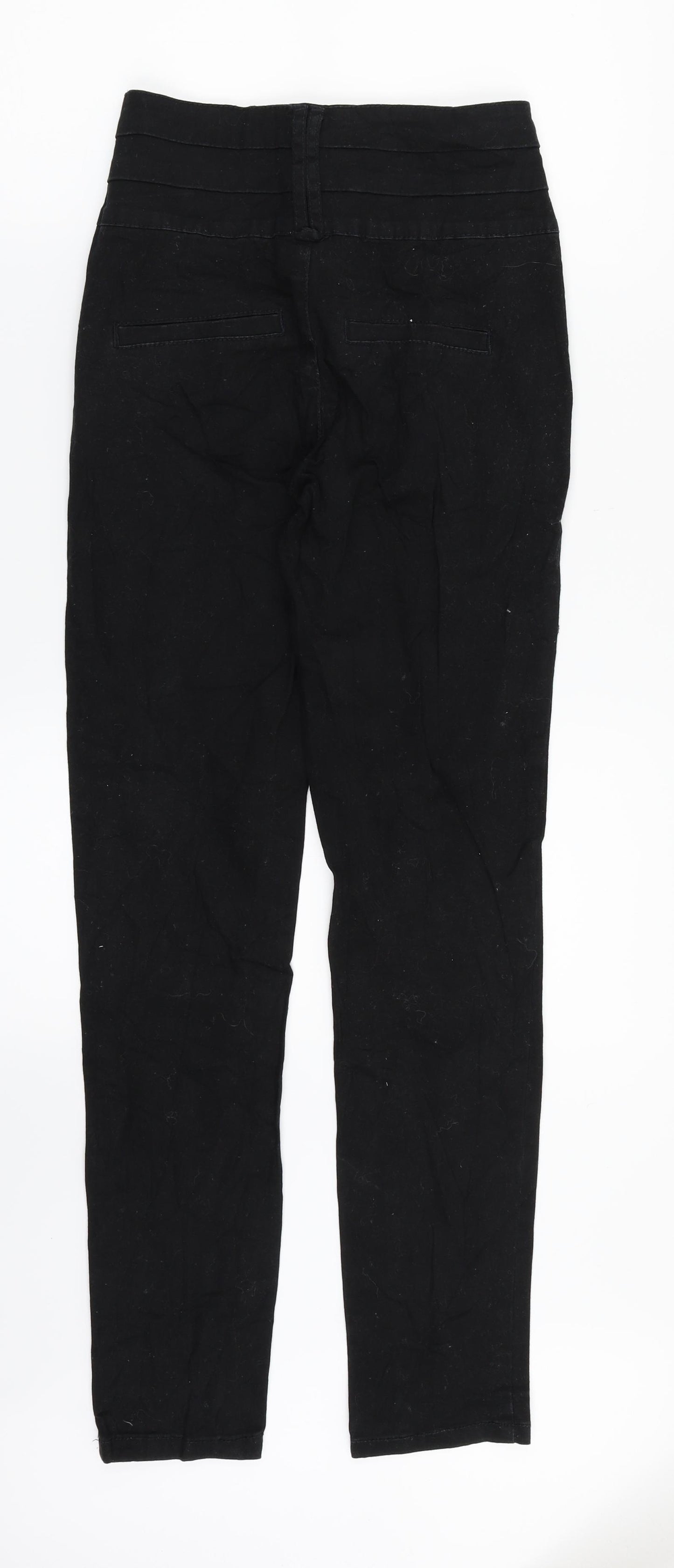 Pieces Womens Black  Denim Straight Jeans Size S L29 in