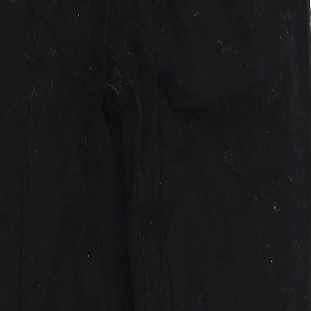 Pieces Womens Black  Denim Straight Jeans Size S L29 in