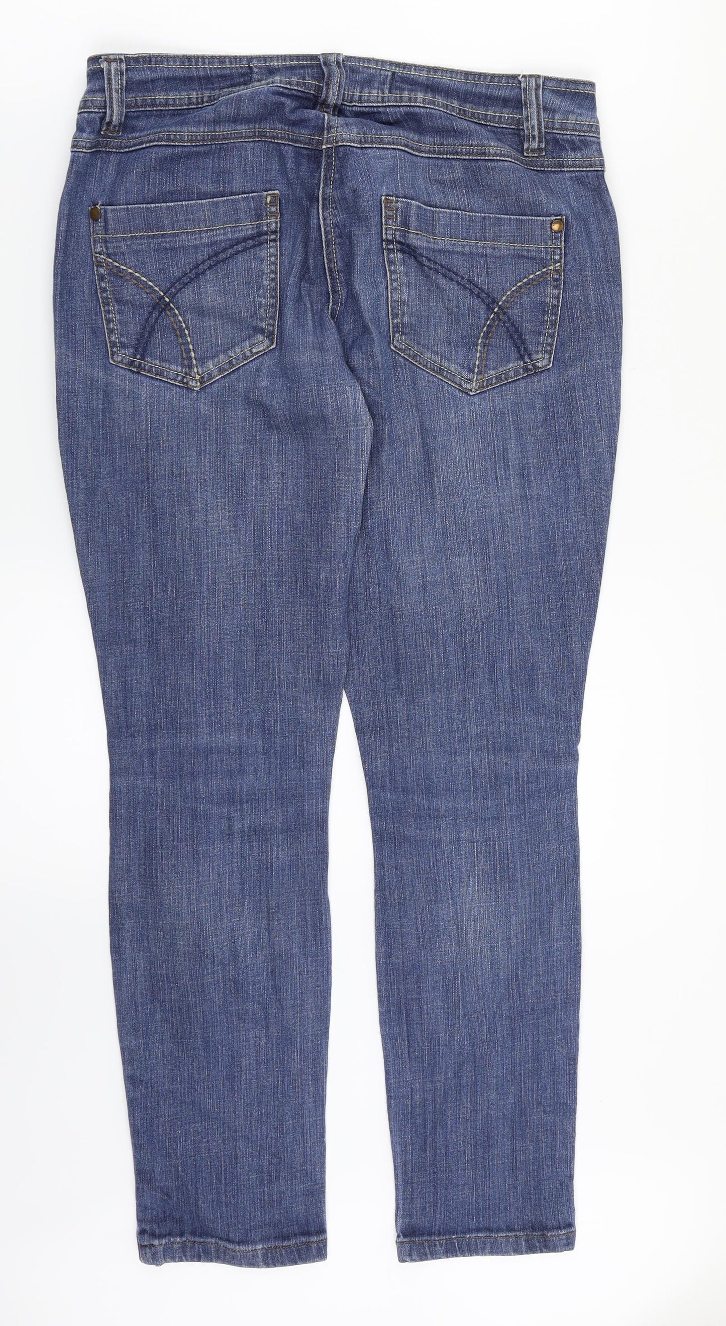NEXT Womens Blue  Denim Skinny Jeans Size 10 L27 in
