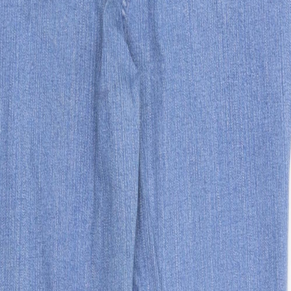 M&S Womens Blue  Denim Bootcut Jeans Size 14 L31 in