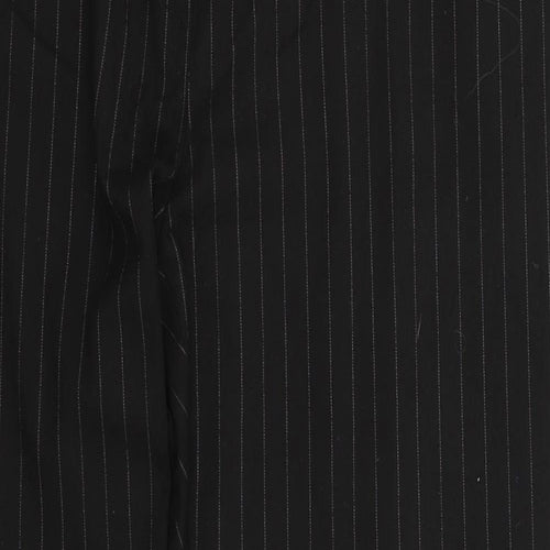 Dorothy Perkins Womens Black Striped  Dress Pants Trousers Size 12 L31 in