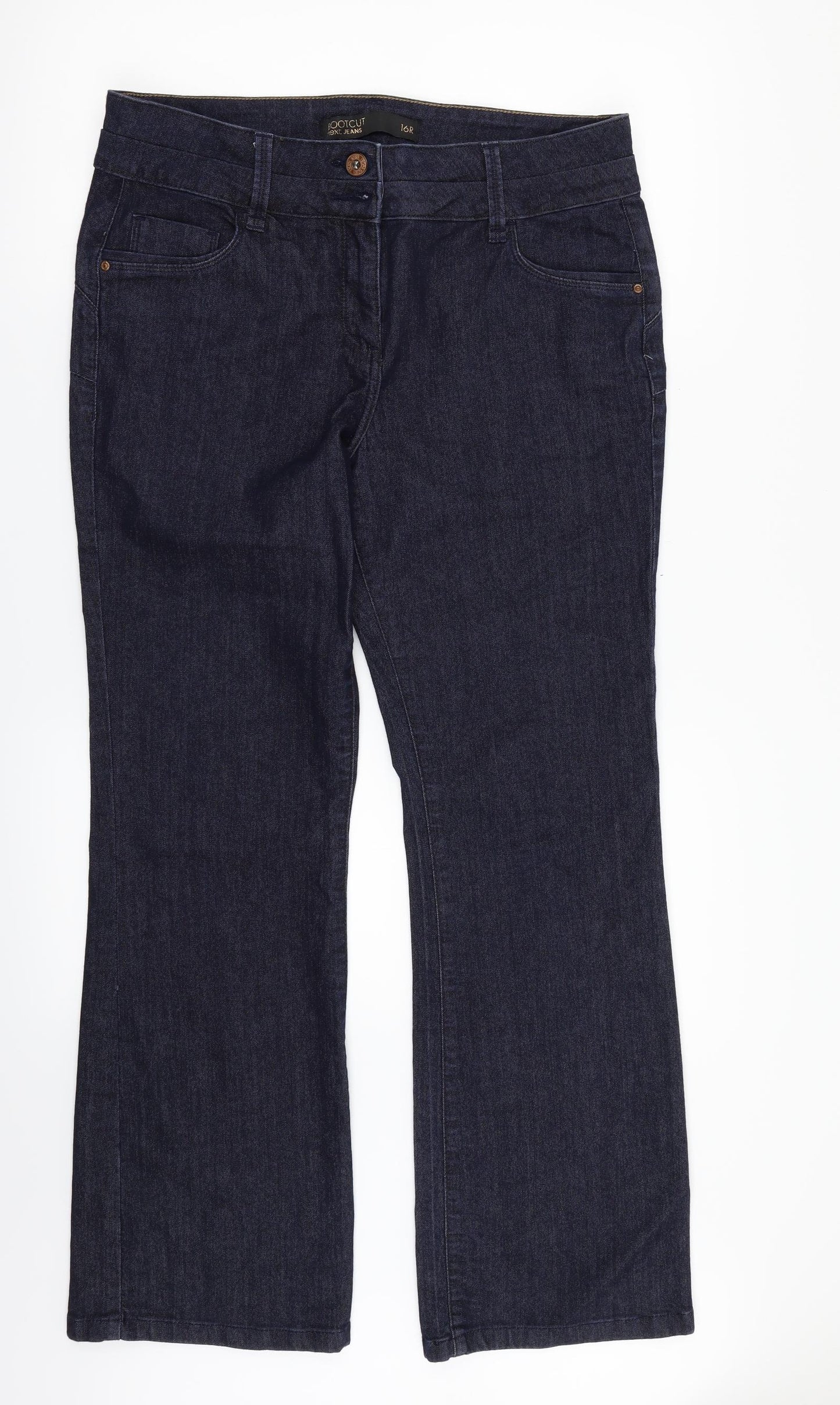 NEXT Womens Blue  Denim Bootcut Jeans Size 16 L31 in