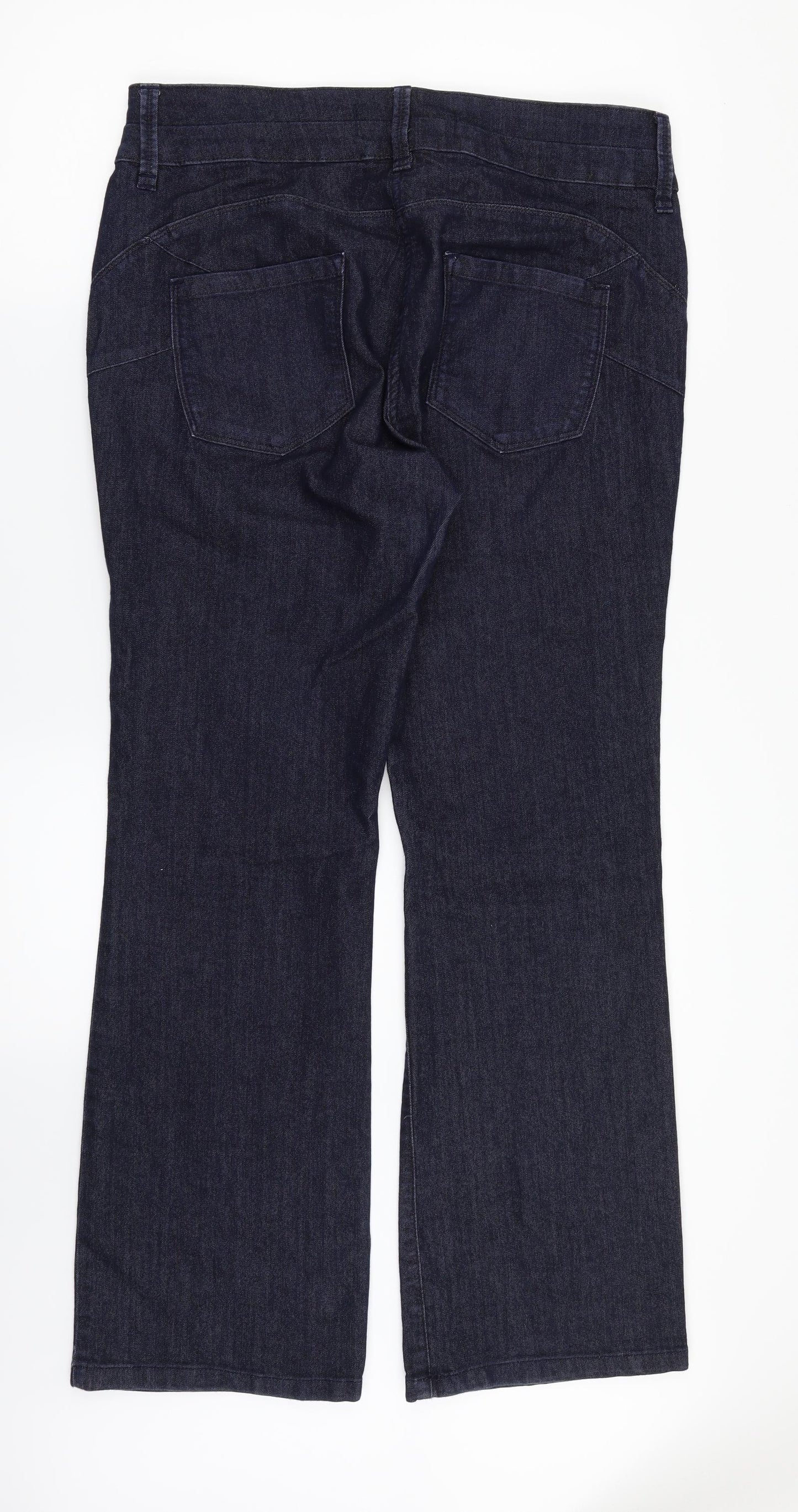 NEXT Womens Blue  Denim Bootcut Jeans Size 16 L31 in