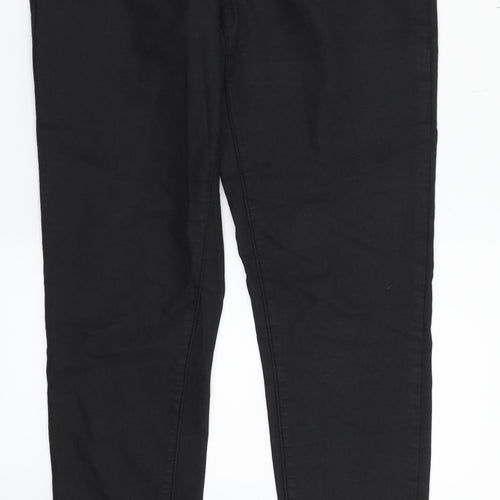 Debenhams Womens Black  Denim Straight Jeans Size 10 L27 in