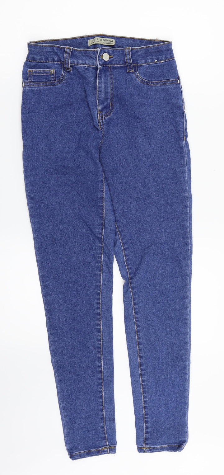 Denim. Co Womens Blue Denim Straight Jeans Size 8 L28 in