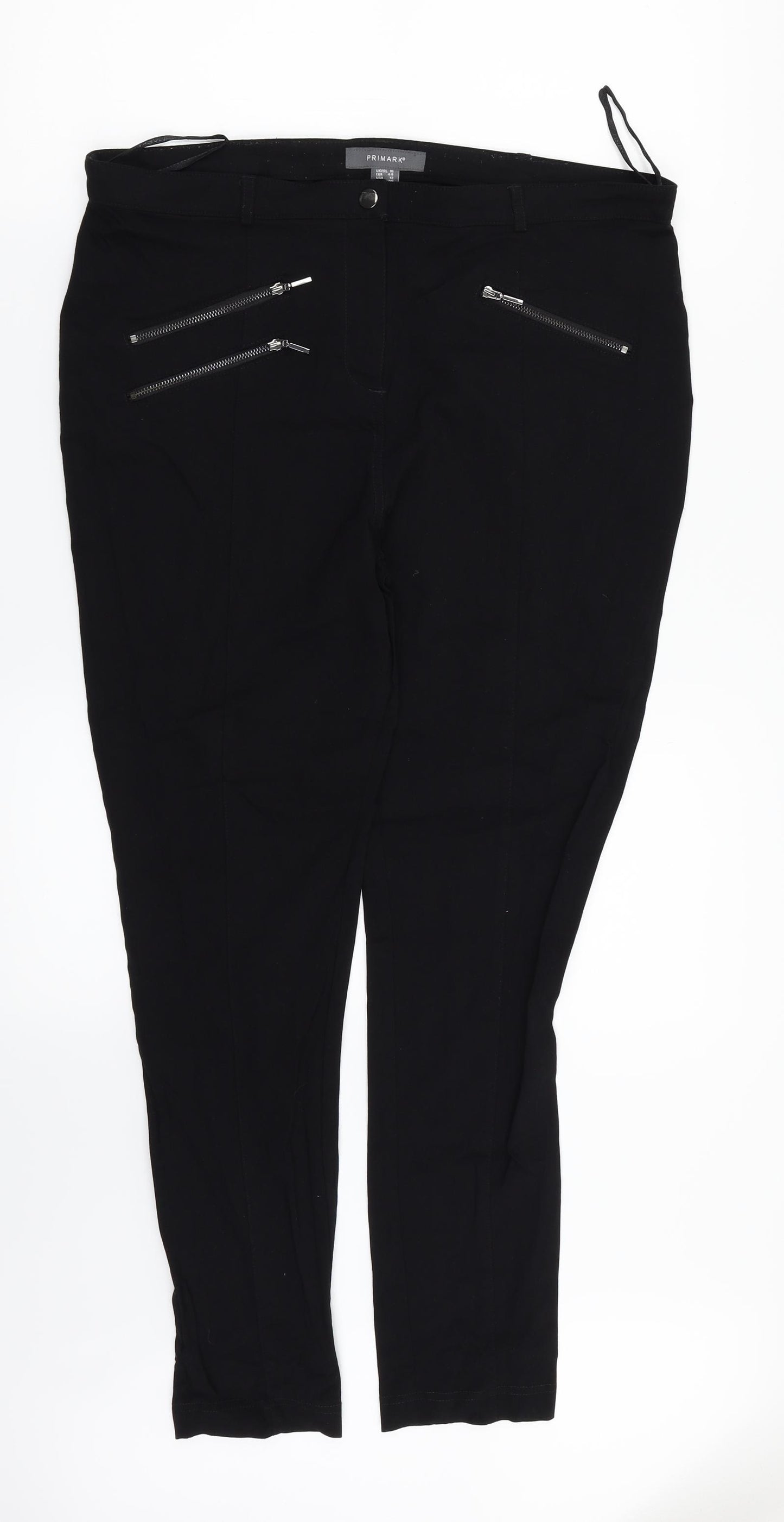 Primark Womens Black   Trousers  Size 16 L27 in