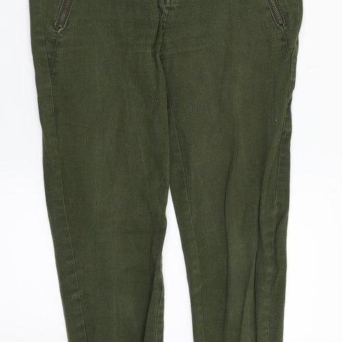 Cherokee Womens Green  Denim Straight Jeans Size 6 L26 in