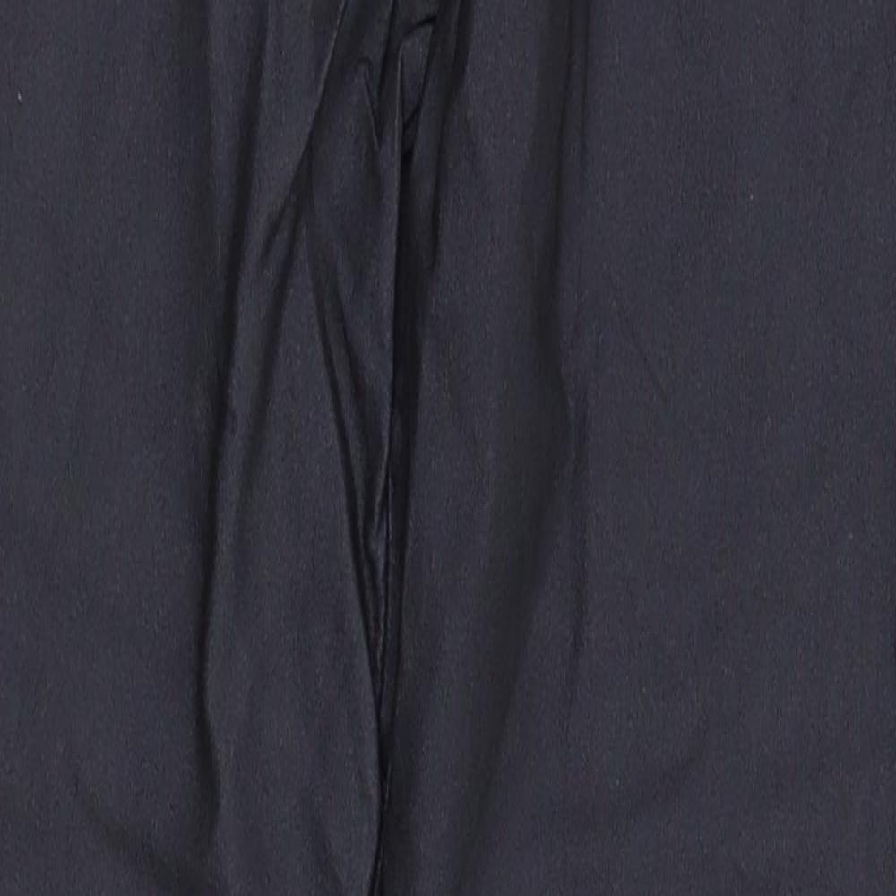 New Look Womens Grey   Trousers  Size 12 L29 in - Leather Effect