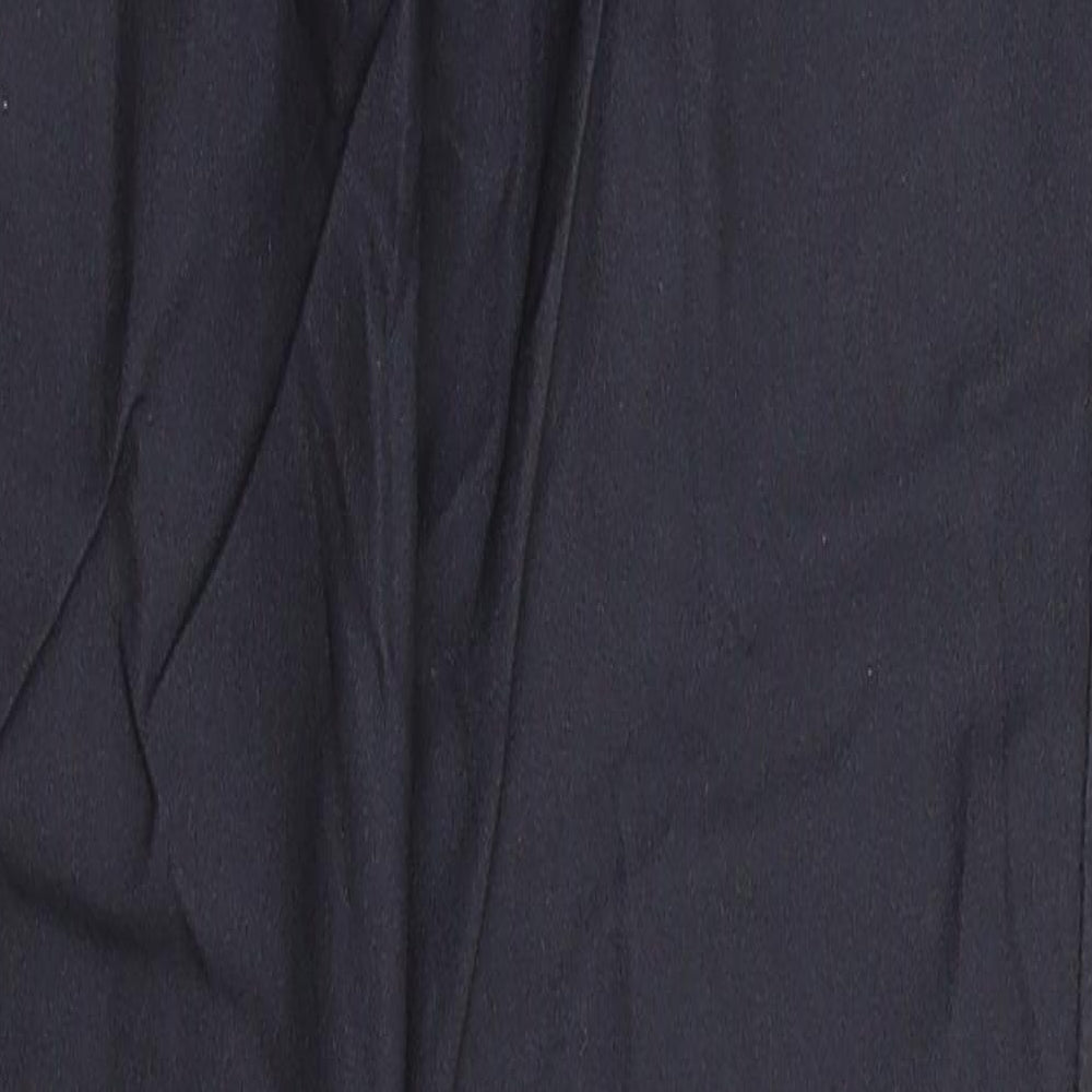 New Look Womens Grey   Trousers  Size 12 L29 in - Leather Effect