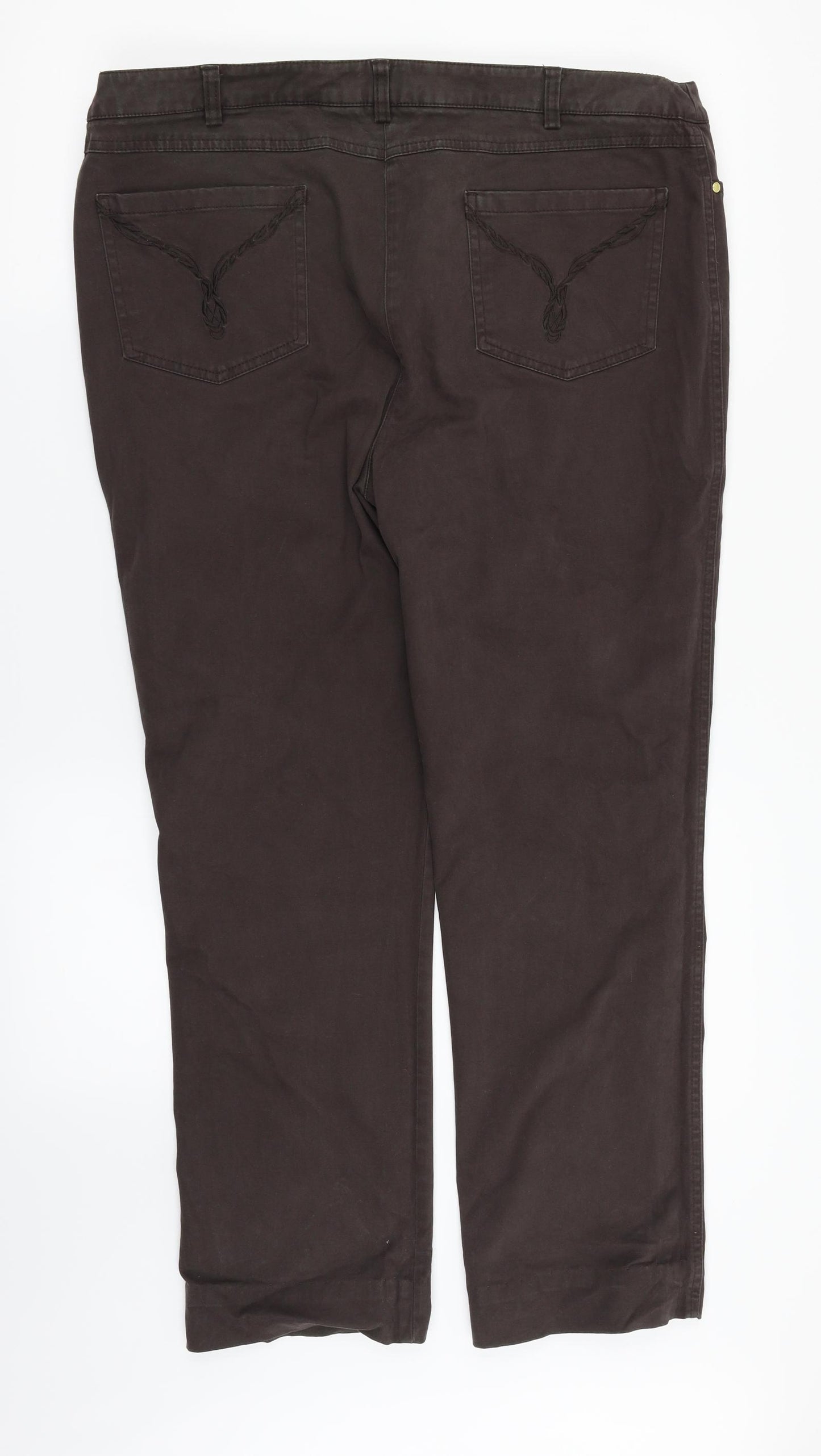 Viyella Womens Brown   Trousers  Size 14 L29 in