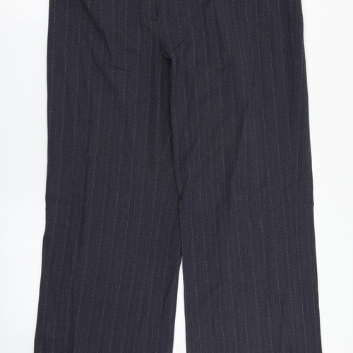 Debenhams Womens Grey Striped  Dress Pants Trousers Size 14 L30 in
