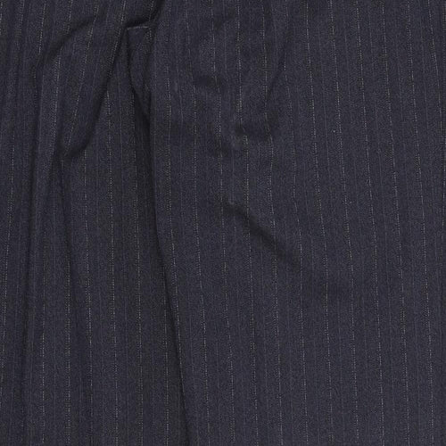 Debenhams Womens Grey Striped  Dress Pants Trousers Size 14 L30 in