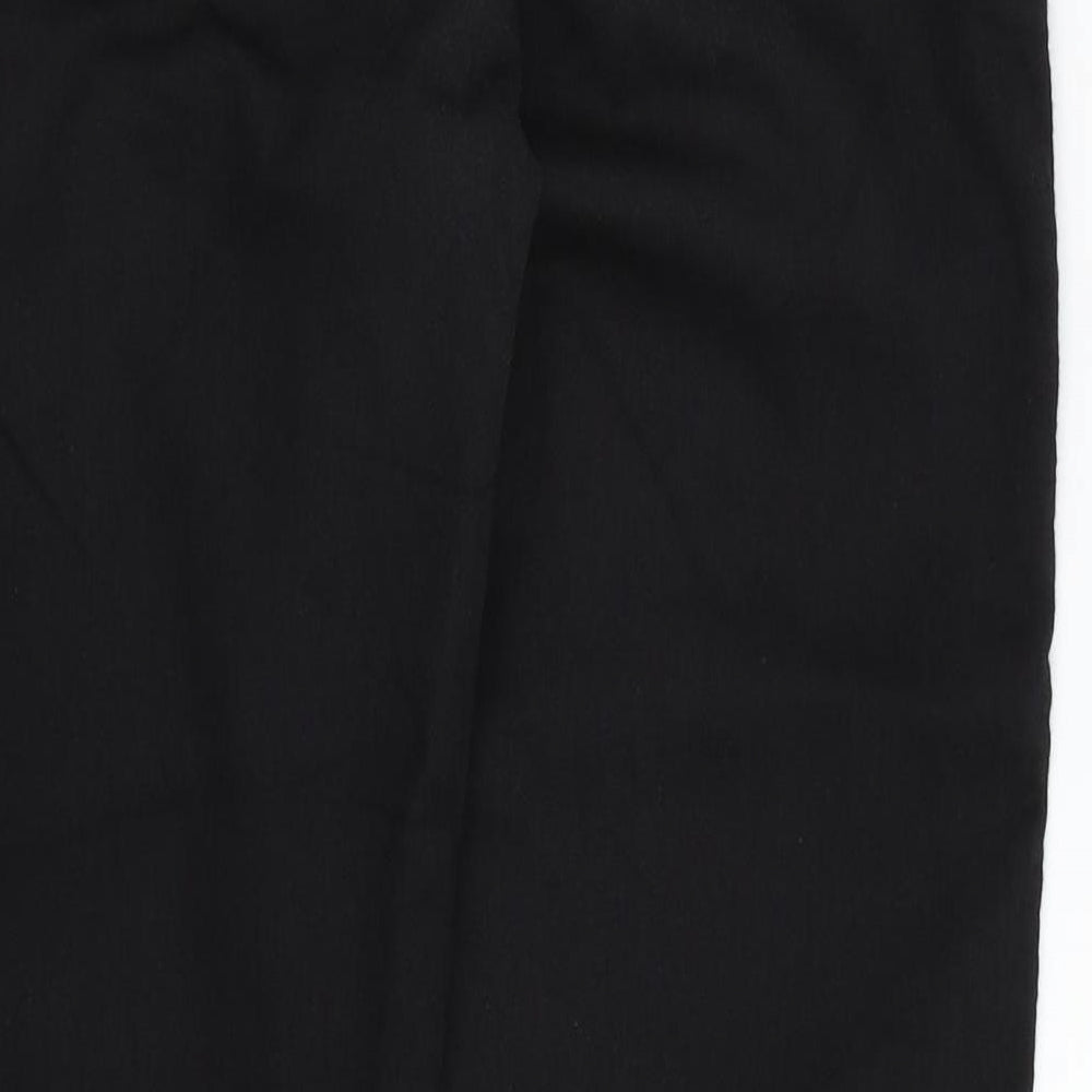 M&S Womens Black  Denim Straight Jeans Size 12 L28 in