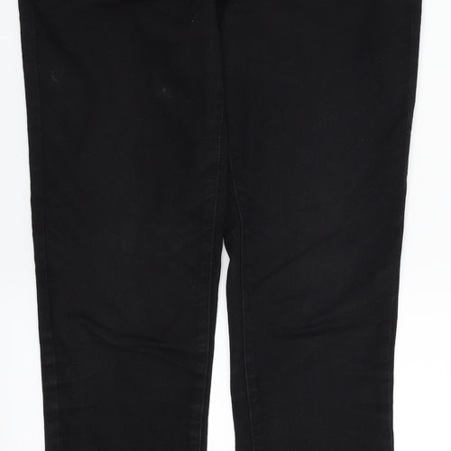 Matalan Womens Black  Denim Straight Jeans Size 10 L31 in